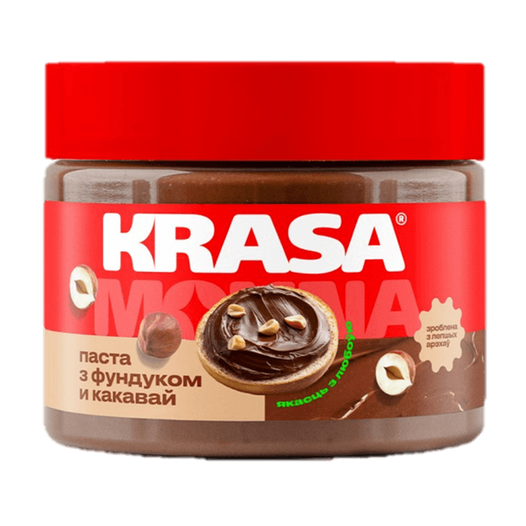 Паста из фундука с какао ТМ «Krasamouna»