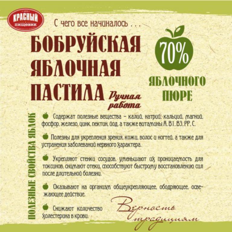Яблочная пастила технологическая карта