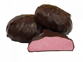 Chocolate-covered zefir "Cherry flavour" 
