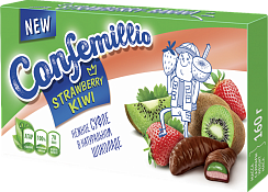 Sweets TM Confemillio with kiwi and strawberry flavors