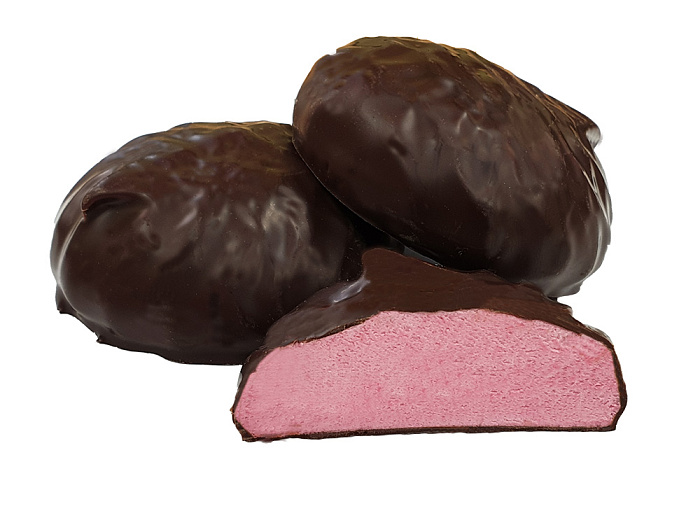 Chocolate-covered zefir "Cherry flavour" 