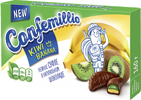 Sweets TM Confemillio with banana and kiwi flavors